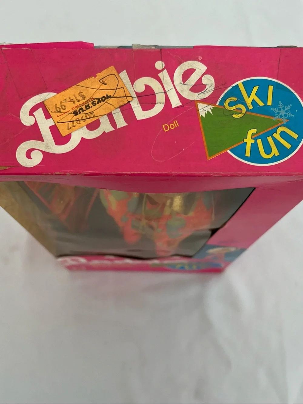 Vintage 1991 Ski Fun Barbie Bright Pink and Multicolor Jacket